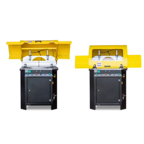 Półautomatyczna przecinarka tarczowa do cięcia profili PVC i aluminiowych Viber-System ALU 600 + stoły rolkowe 2 x 300cm Viber System kod: ALU600 - 2